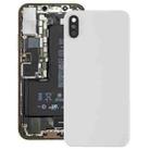 Battery Back Cover with Back Camera Bezel & Lens & Adhesive  for iPhone XS(White) - 1