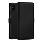 DZGOGO MILO Series PC + PU Horizontal Flip Leather Case for iPhone X / XS, with Holder & Card Slot & Wallet(Black) - 1