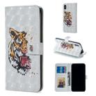 For iPhone X Tiger Pattern Horizontal Flip Leather Case with Holder & Card Slots & Photo Frame & Wallet - 1