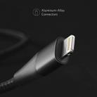 ANKER A8452 Powerline+ II USB to 8 Pin Apple MFI Certificated Nylon Pullable Carts Charging Data Cable, Length: 0.9m(Black) - 6