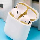 Metal Dustproof Sticker for Apple AirPods 1(Gold) - 1