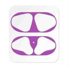 Metal Dustproof Sticker for Apple AirPods 1(Purple) - 2