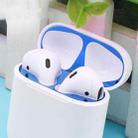 Metal Dustproof Sticker for Apple AirPods 2(Blue) - 1