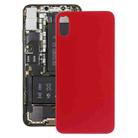 Battery Back Cover with Adhesive for iPhone X (Red) - 1