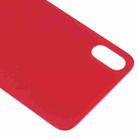 Battery Back Cover with Adhesive for iPhone X (Red) - 4