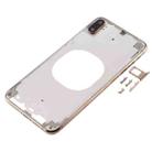 Transparent Back Cover with Camera Lens & SIM Card Tray & Side Keys for iPhone XS(Gold) - 2
