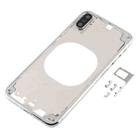 Transparent Back Cover with Camera Lens & SIM Card Tray & Side Keys for iPhone XS(White) - 2
