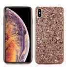 Glitter Powder TPU Case for iPhone X / XS (Rose Gold) - 1