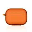 For Airpodspro3 Simple Fluorescent Solid Color Earphone Protective Sleeve(Orange) - 1