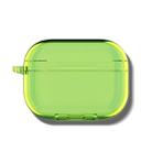 For Airpodspro3 Simple Fluorescent Solid Color Earphone Protective Sleeve(Green) - 1