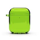 For Airpods1/2 Simple Fluorescent Solid Color Apple Earphone Cover (Green) - 1