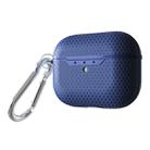 For AirPods Pro TPU Football Texture Wireless Earphone Protective Case (Blue) - 1