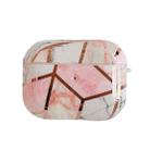 Electroplating Painted Shockproof TPU Protective Case For Apple AirPods Pro (Auto Pink) - 1