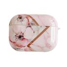 Electroplating Painted Shockproof TPU Protective Case For Apple AirPods Pro (Pink) - 1