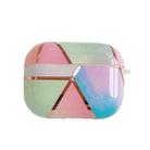 Electroplating Painted Shockproof TPU Protective Case For Apple AirPods Pro (Gradient Pink) - 1