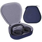 Hifylux AP-BF2 Waterproof Leather + EVA Headset Storage Bag for AirPods Max, with Smart Sleep Function(Navy Blue) - 1