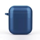 For AirPods 1/2 Bluetooth Headset Protective Sleeve Outdoor Dust-proof Drop-proof Protective Shell Can Stand TPU(Blue) - 1