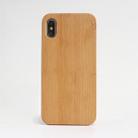 For iPhone X Shockproof TPU+ Wood Protective Case - 1