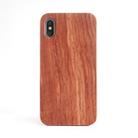 For iPhone X Shockproof TPU+ Wood Protective Case - 1