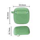 Wireless Earphones Pure Color Silicone Anti-fall Protective Case For JBL TUNE 220TWS(Green) - 3