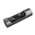 TWS-X8 IPX7 Waterproof Wireless Bluetooth 5.0 Stereo Earphone with 1000mAh Charging Bin, For iPhone, Galaxy, Huawei, Xiaomi, HTC and Other Smartphones(Grey) - 1
