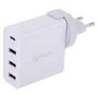 A3P 3A Max Output USB-C / Type-C + QC3.0 + Dual USB 4 Ports Wall Travel Charger, EU Plug - 1