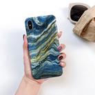 For iPhone X / XS Full Coverage Glossy Marble Texture Shockproof TPU Case - 1