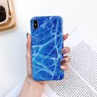 For iPhone X / XS Full Coverage Glossy Marble Texture Shockproof TPU Case - 1