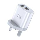 TOTUDESIGN Minimal Series CACA-021 3.4A Dual USB Ports Travel Charger, UK Plug - 1