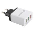 AR-QC-03 2.1A 3 USB Ports Quick Charger Travel Charger, EU Plug (Black) - 1