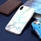 For iPhone X / XS Color Plated Marble TPU Case - 1