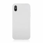 Waterproof Pure Color Soft Protector Case for iPhone X / XS (White) - 1
