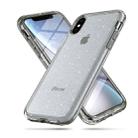 For iPhone X / XS Shockproof Terminator Style Glitter Powder Protector Case (Grey) - 1