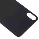 Easy Replacement Big Camera Hole Glass Back Battery Cover with Adhesive for iPhone XS(Black) - 4
