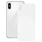 Easy Replacement Big Camera Hole Glass Back Battery Cover with Adhesive for iPhone XS(White) - 1