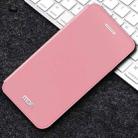 For iPhone XS MOFI Crazy Horse Texture Horizontal Flip Shockproof Leather Case with Holder (Pink) - 1