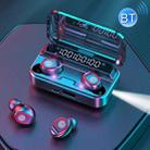F9-3 Noise Cancelling Digital Display Bluetooth Earphone with UV Sterilization Charging Box(Black) - 1