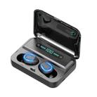 F9-5 Intelligent Noise Cancelling Touch Bluetooth Earphone with Charging Box, Supports Three-screen LED Power Display & HD Call & Power Bank & Siri(Black) - 1