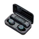 F9-9 TWS CVC8.0 Noise Cancelling Bluetooth Earphone with Charging Box, Support Touch Lighting Effect & Three-screen LED Power Display & Power Bank & Mobile Phone Holder & HD Call & Voice Assistant(Black) - 1