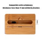 HQ-J101 Universal Bamboo Phone Desktop Stand Holder for Smart Phones within 5.5 inches - 4