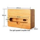 HQ-J101 Universal Bamboo Phone Desktop Stand Holder for Smart Phones within 5.5 inches - 5