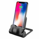 3 in 1 360 Degrees Rotation Phone Charging Desktop Stand Holder without Wireless Charging Function(Black) - 1