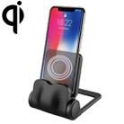 4 in 1 360 Degrees Rotation Phone Charging Desktop Stand Holder with Qi Standard Wireless Charging, For iPhone, Huawei, Xiaomi, HTC, Sony and Other Smart Phones(Black) - 1