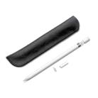 HQ57 Genuine Leather Texture Apple Pencil Plug-in Capacitive Pen Protective Case for iPad Pro(Black) - 1
