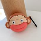 For AirPods Pro Sausage Mouth Monkey Shape Earphone Protective Case with Hook - 1