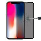 For iPhone X / XS 9H 6D Anti-peep Tempered Glass Film - 1
