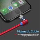 TOPK AM30 1m 2.4A Max USB to 8 Pin 90 Degree Elbow Magnetic Charging Cable with LED Indicator(Red) - 10