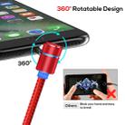 TOPK AM30 1m 2.4A Max USB to 8 Pin 90 Degree Elbow Magnetic Charging Cable with LED Indicator(Red) - 11