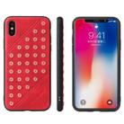 Star Series Retro Crazy Horse Texture PU Leather Case for iPhone XS / X (Red) - 1