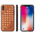 Star Series Retro Crazy Horse Texture PU Leather Case for iPhone XS / X (Brown) - 1